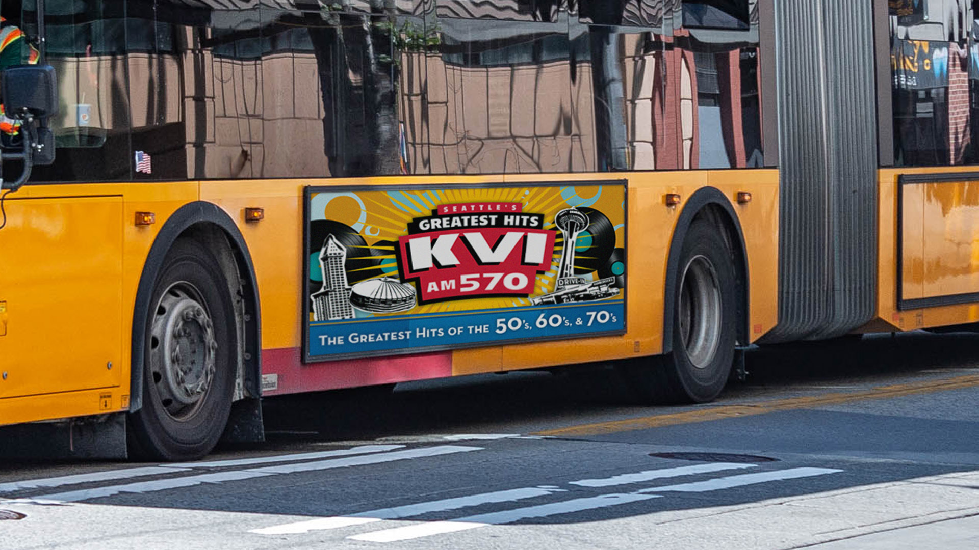 Transit ad for KVI