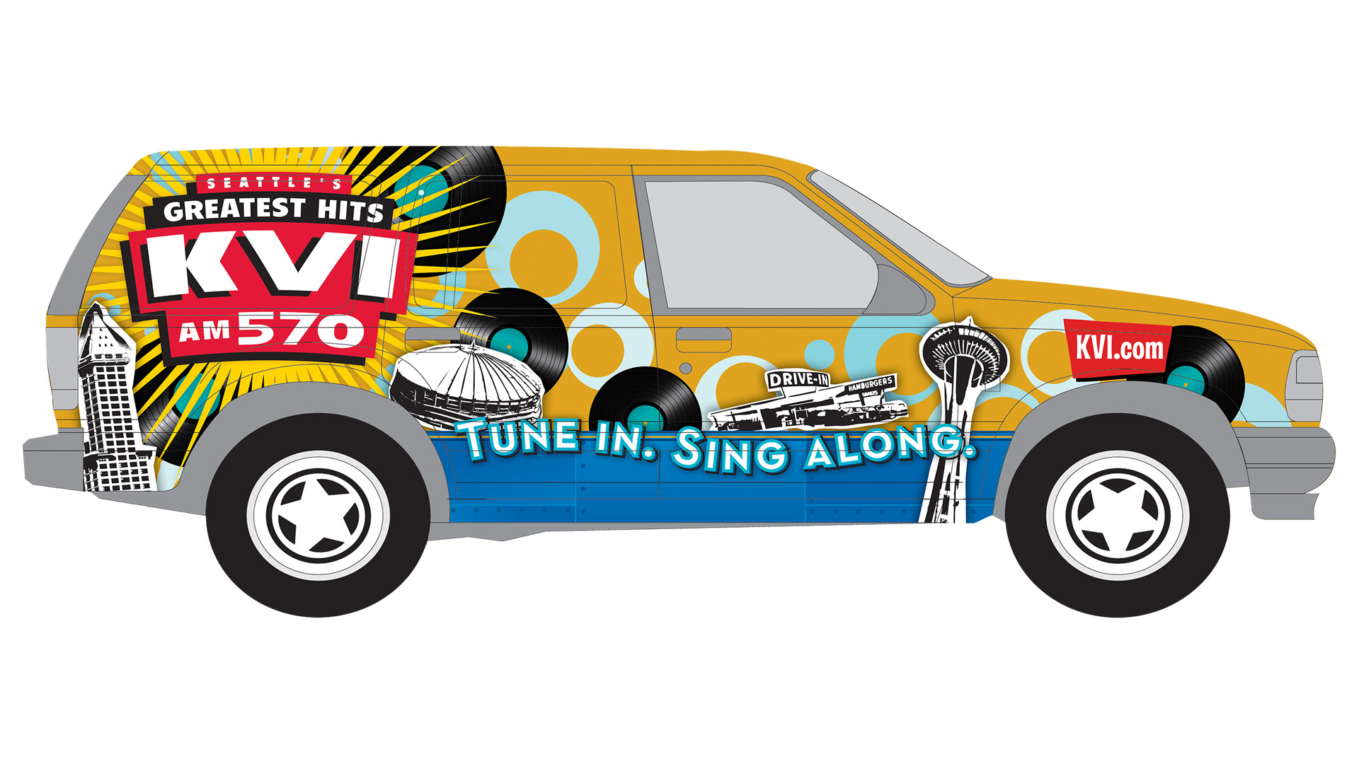 Vehicle wrap design for KVI