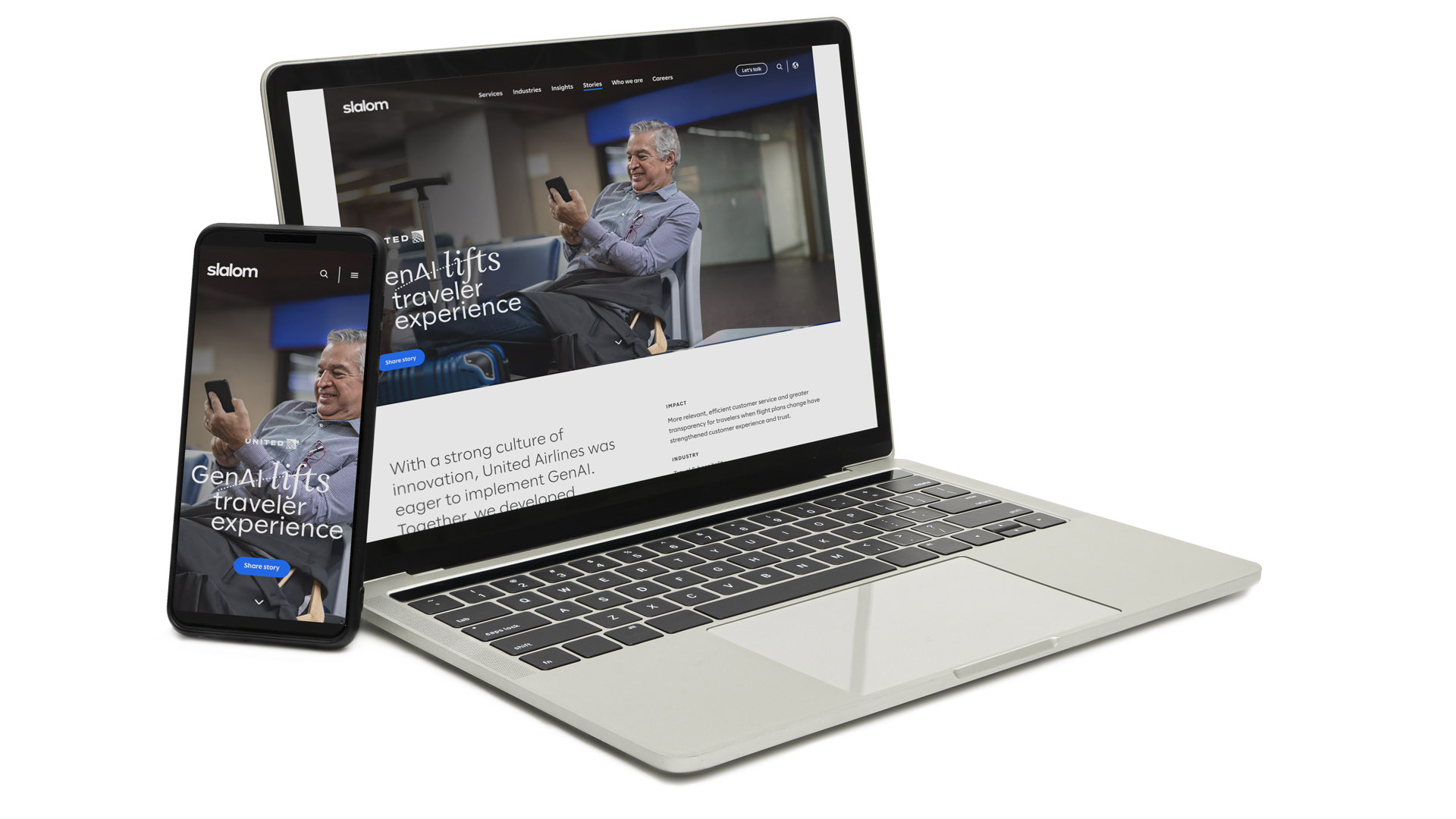 United Airlines: Updating customers faster with care — image